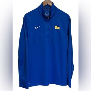 Men’s Nike Royal Pitt Panthers 1/4 Zip SZ XL